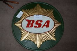 *Reproduction BSA Sign