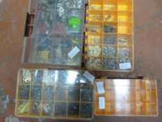 Four Plastic Storage Boxes