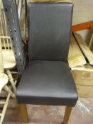 *Four Greenwich Chairs with Brown Rubber Upholster