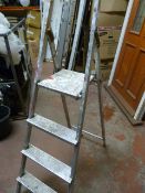 Four Tread Aluminium Steps