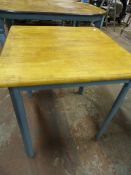 Small Square Topped Table with Detachable Legs