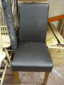 *Four Greenwich Chairs with Brown Rubber Upholster