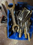 Box of Tools Including Plane, Files, etc.