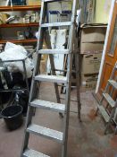 Six Tread Aluminium Steps