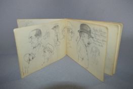 Kingsland Sketchbook with Caricature Pencil Drawings