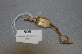 Ladies Avia 9cT Gold Wristwatch and Strap - 10.8g gross