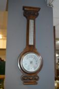 Oak Framed Wall Mounted Barometer