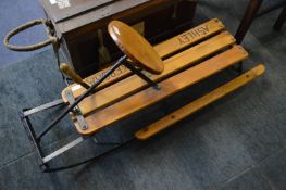 Metal Based Wood Slat Sled with Brake