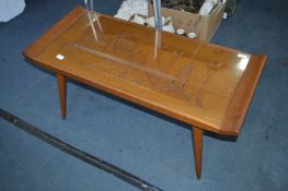 Oriental Carved Oak Coffee Table