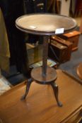Oak Two Tier Pedestal Plant Stand