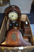 Box Containing Various Mantel Clock Cases