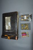 Photo Album - Egypt and Jordan with Military Buttons and Miniature Medals Set