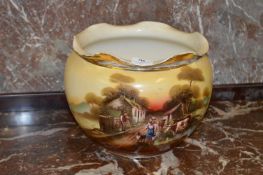 Victorian Jardiniere with Decorative Farmyard Scene