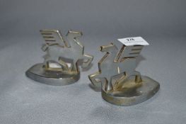 Pair of Lansing Bagnall Paperweights