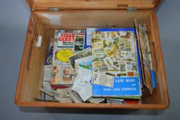 Box Containing Tea & Cigarette Cards