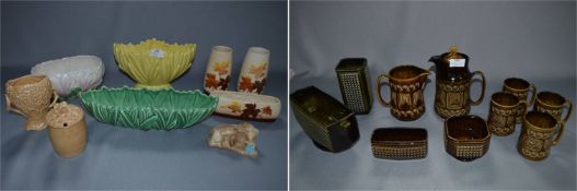 Collection Sylvac Pottery Vases, Coffee Set, Flower Pots, etc.