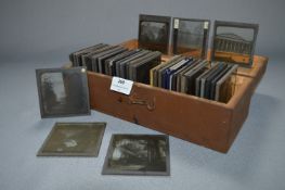 Box of Magic Lantern Glass Slides