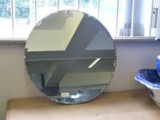 Circular Bevelled Edge Wall Mirror