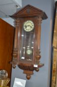 Walnut Cased Pendulum Wall Clock