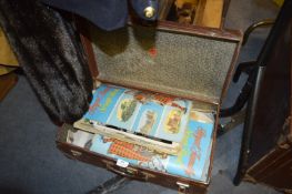 Suitcase and Contents of Scrap Books and Newspapers