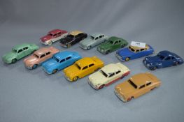 Twelve Dinky Diecast Motorcars