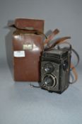 Leather Cased Franke & Heidecke Rolleicord Box Camera