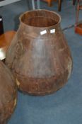 Indian Bulbous Metal Spice Pot