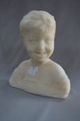 Large Alabaster Bust