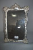Hallmarked Embossed Silver Photo Frame 37cm Tall
