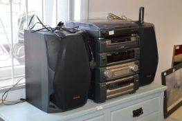 Aiwa PXE855 Stereo Music System with Speakers