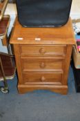 Three Drawer Bedside Cabinet