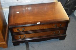 Mahogany TV Unit with Fall Front