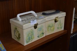 Two Beatrix Pottery Peter Rabbit Box Set of Books - 1988/89