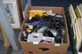 Box Containing Assorted Photography Equipment