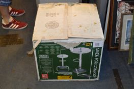 Black & Chrome Gas Lift Bar Stool