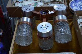 1970's Three Branch Ceiling Light Fitting and a Pa