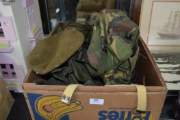 Military Camouflage Waistcoats, Cap and Bag