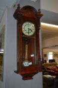 Mahogany Cased Pendulum Wall Clock