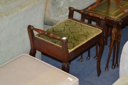 Oak Piano Stool with Lift Up Lid