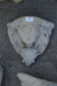 Reconstituted Limestone Wall Planter Cherub