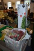 *6ft Green Christmas Tree and Christmas Decoration