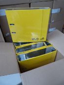 Four Packs of Three Lever Arch Folders (Lemon)