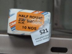 *Box Containing 10 Half Round 250mm Smooth Files