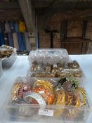 Three Trays of Asian Style Costume Jewellery Brace
