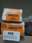 *Box of 5 300mm Round Smooth Files and a Box of 10