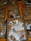 Three Trays of Assorted Asian Style Costume Jewell