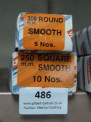 *Box of 5 300mm Round Smooth Files and a Box of 10