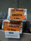 *Box of 5 300mm Round Smooth Files and a Box of 10