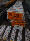 *Box of 10 200mm Knife Smooth Files and a Box of