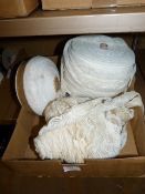 Box of Assorted Decorative Lace Edging and Elastic